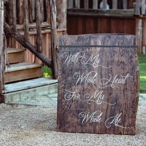 Sign XL Wood With My Whole Heart