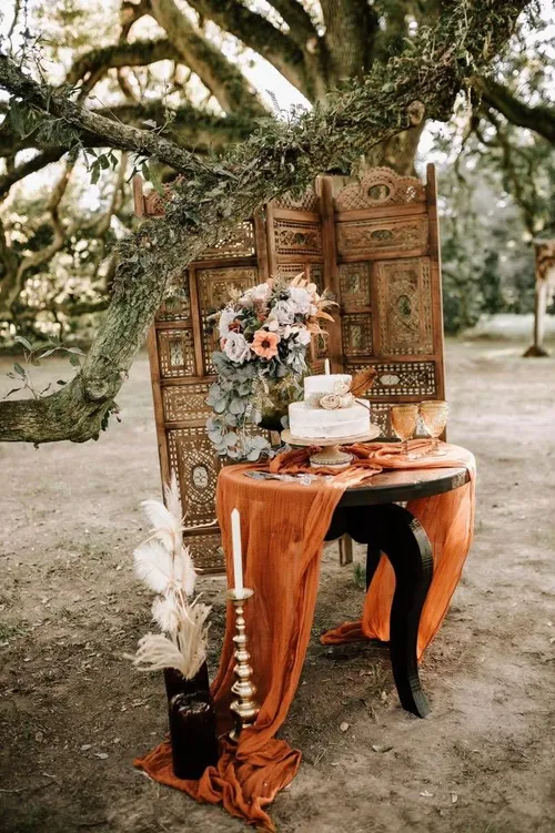 Rustic Brown Room Divider