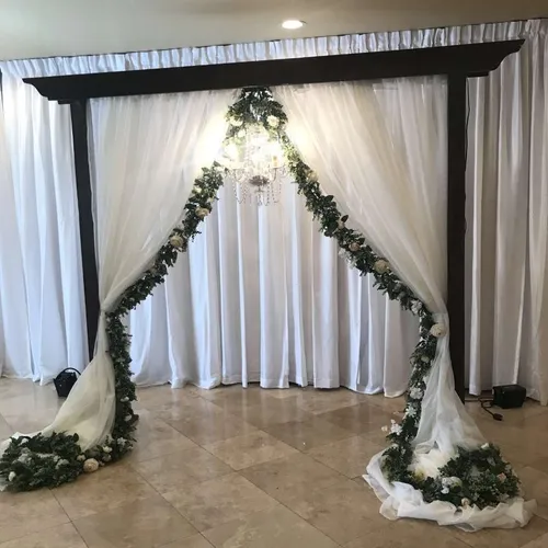 Cream Colored 12 Ft. Long Voile Curtain Pair