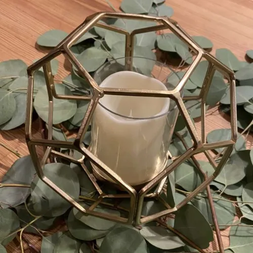 Geometric Candle Holders Large