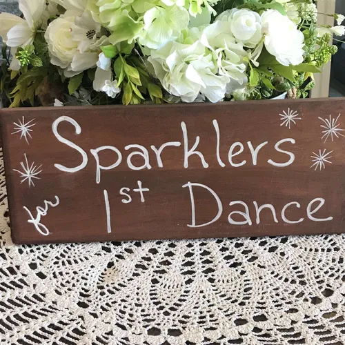 Sign Sparkler for 1st Dance 