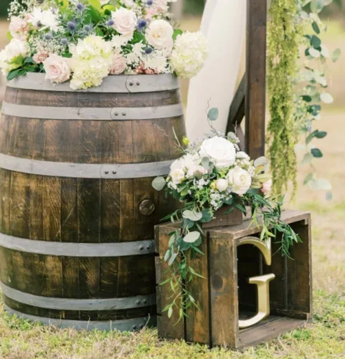 Stained Wooden Crates