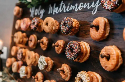 Donut Wall Medium    Holy Matrimony 60 Donuts