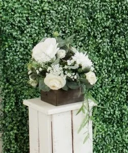 Pair of Floral Arrangements for Pallet Columns