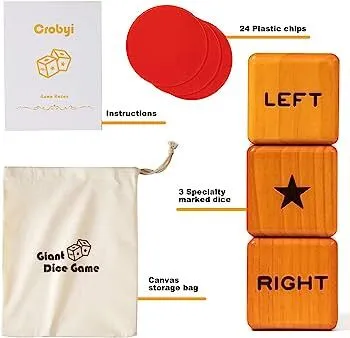 Giant Right Center Left Dice