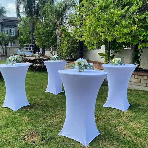 White Cocktail Table Stretch Cover