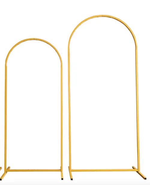 Gold arches backdrop for hire