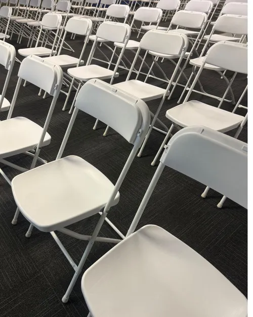 White Fan Back Chairs