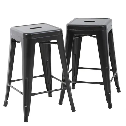 Black Metal Bar Stools