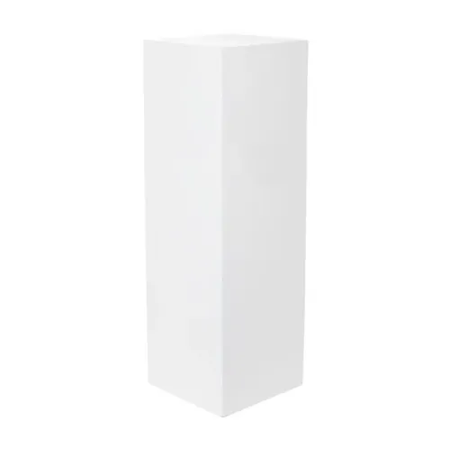 Square Plinth - White Gloss