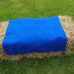 Blue Fleece Bale Cover 