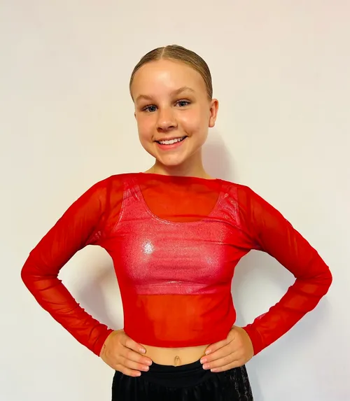 BL084 - RED MESH TOP