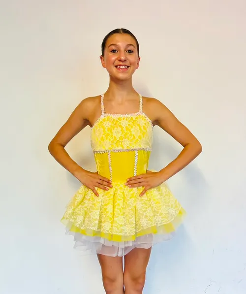 BL171- YELLOW LACE TUTU