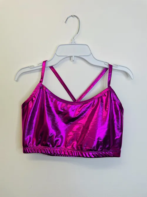 BL095 - METALLIC PURPLE CROP