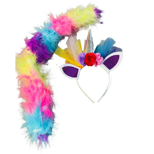 BL143 - UNICORN TAIL/HEADBAND