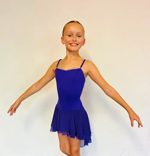 BL035 - DRAPE LEOTARD DRESS