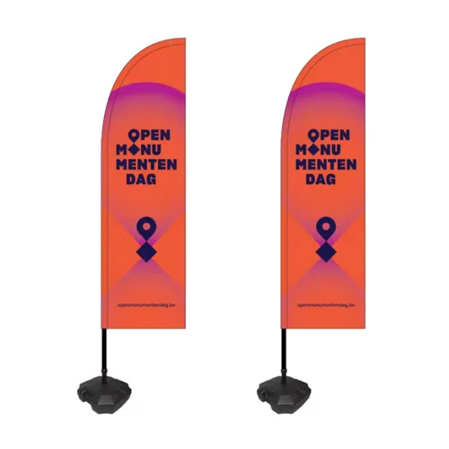 Beachflag Open Monumentendag - ROOD