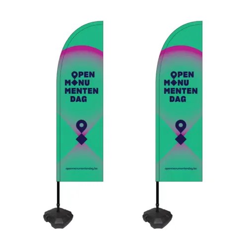 Beachflag Open Monumentendag - GROEN