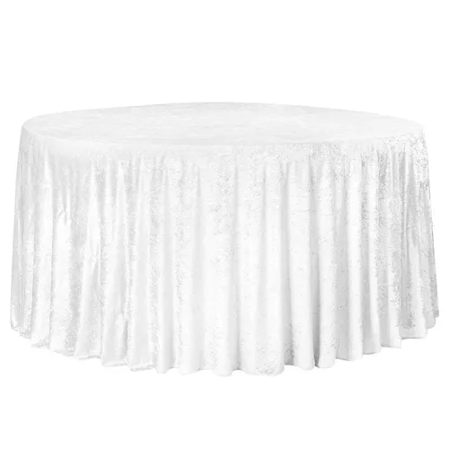 Round velvet tablecloth 