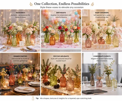 Timeless Glass Vase Collection