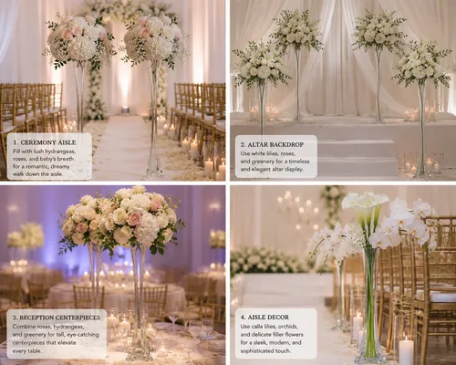 Elegant Clear Trumpet Vase