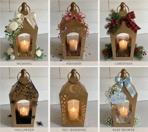 Gold Metal Lanterns