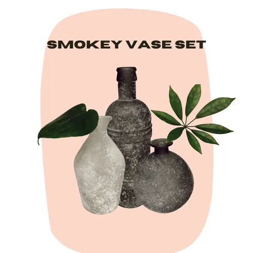 Smokey Vase Set