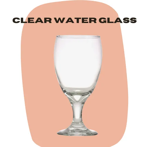 Clear Water Glass Goblet