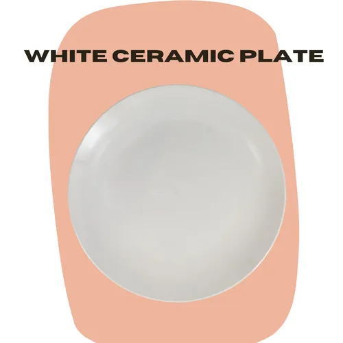 White Ceramic Plate