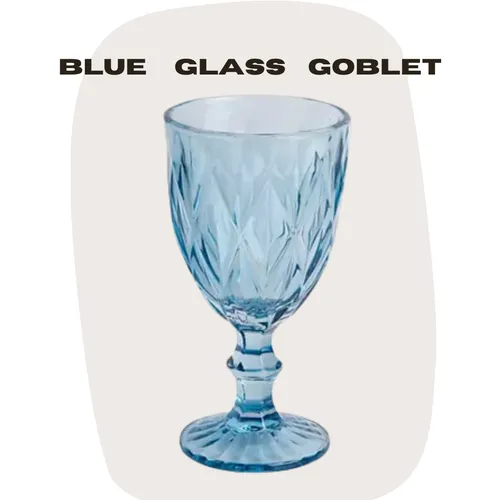 Blue Glass Goblet