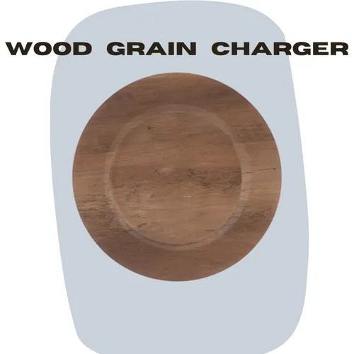 Wood Grain Plate Charger