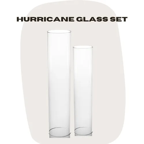 Hurricane Vase Set