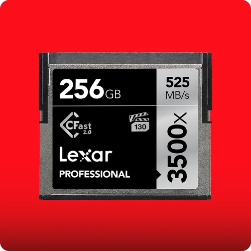 LEXAR 256GB Professional 3500x CFast Card