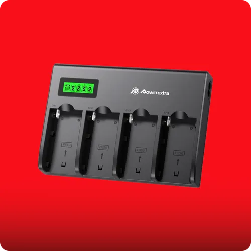 POWEREXTRA 4 Channel Battery Charger for Sony L Series