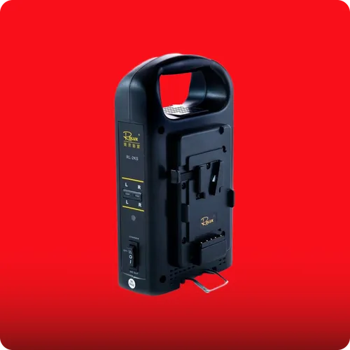 ROLUX RL-2KS V-Mount Battery Charger with AC Adapter