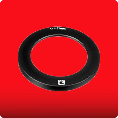 BRIGHT TANGERINE Threaded Adapter Ring for Clamp-On Matte Box (82 to 114mm)