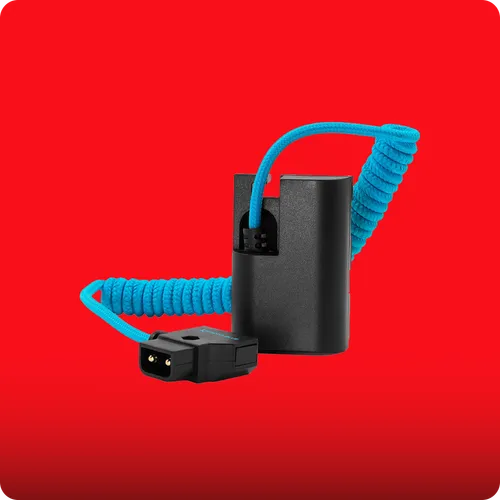 Kondor Blue D Tap to Canon LPE6 Dummy Battery Coiled Cable