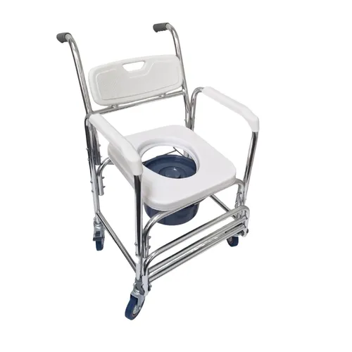 Wheel in shower chair/commode