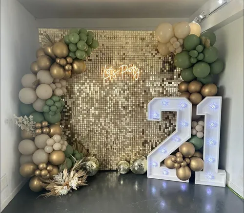 Gold Shimmer Wall - Hire