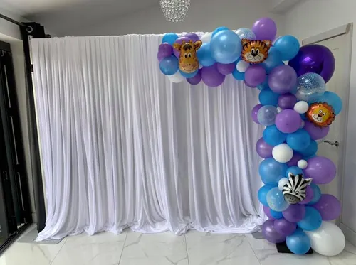 White Curtain Backdrop - HIRE Only