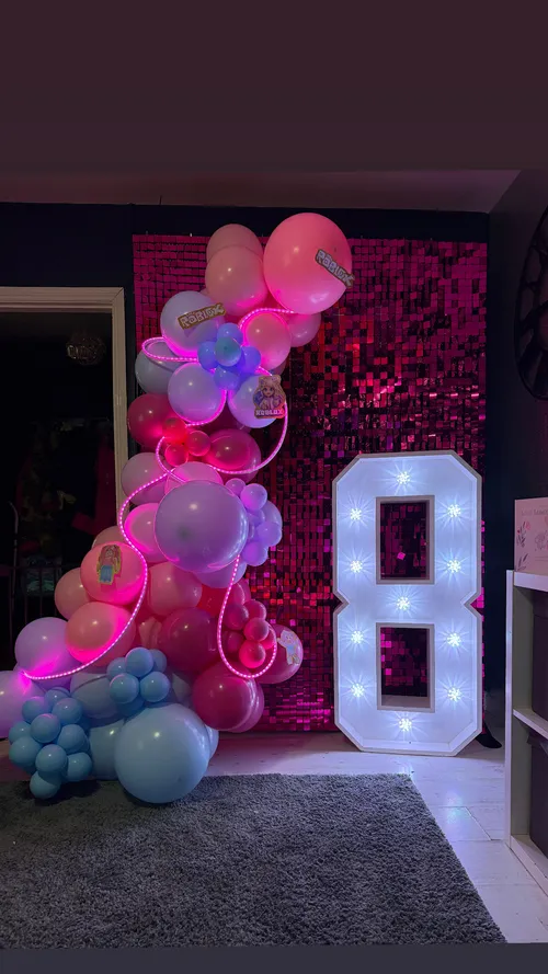 Pink Shimmer Wall - Hire