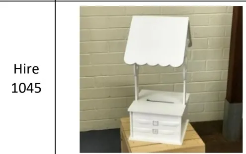 Hire 1045 White wishing well