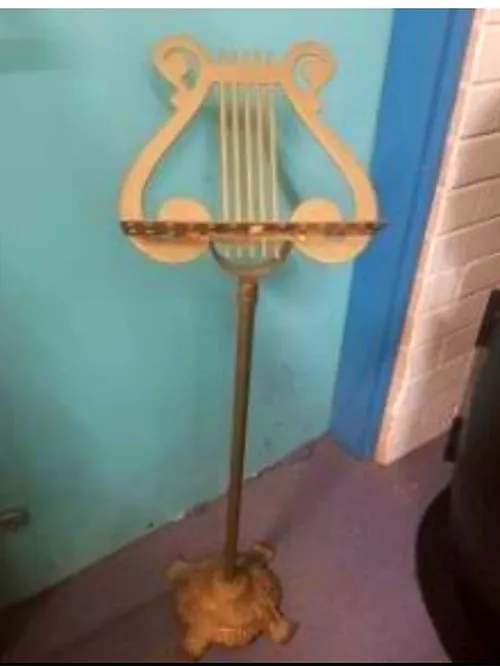 Brass music stand- 1.2m tall approx