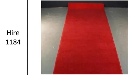 Red Carpet Isle Runner 5m