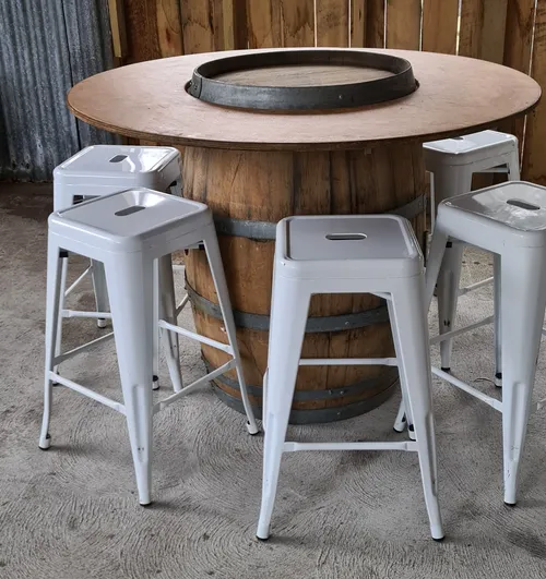 White Stools 65cm tall