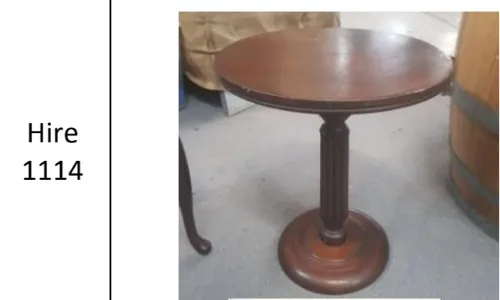 Round lamp stand/ side table