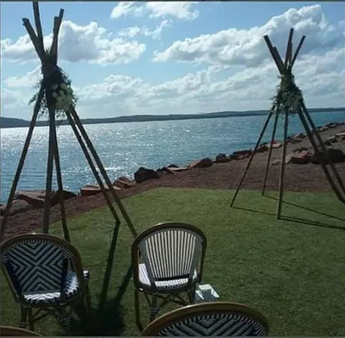 3.5m Bamboo 5 Post Teepee Arbor (DIY decorate)