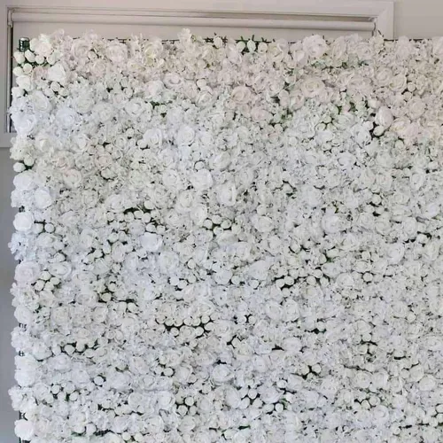 White Flower Wall - 2.4 x 2.4 on stand