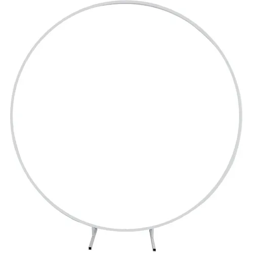 White Round Metal Arbour 2.5m (Dry Hire)