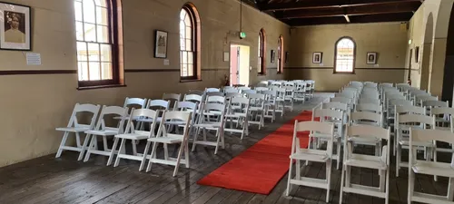 White Americana PVC chairs $7.70 each. Order for qty 50+ $7 ea each. (Price change from March 2025)